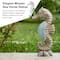 Glitzhome® 21" Faux Granite & Mosaic Seahorse Statue